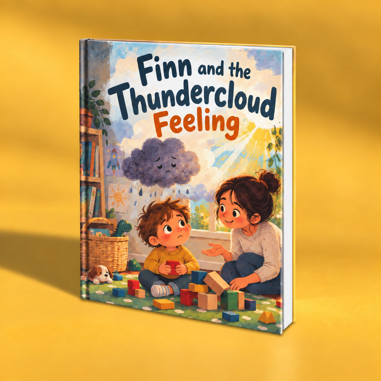Personalized book mockup about understanding big feelings
